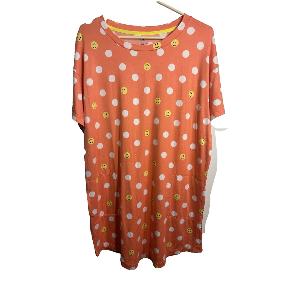 secret treasures womens short sleeve night shirt size small medium‎ pockets